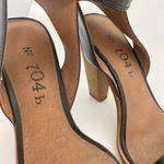 Anthropologie No 704b Almada Black Ankle Strap Patent Leather Size 39.5M Heels Photo 3