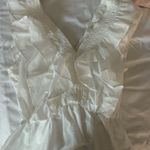Boutique  white ruffle top Photo 1