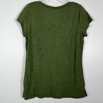 st. john's bay Green Ladybug Bug Embroidered V-Neck Novelty Print T-Shirt Small S Photo 3