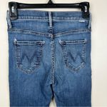 Mother Jeans The Insider Crop Step Fray in Girl Crush Blue Denim Womens 25 Photo 5