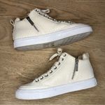 J Slides Lessa Cut Sneaker Embossed Leather Cream Women’s Size 8 Photo 6