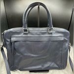Danier Navy Blue Leather Laptop Case Bag Crossbody Tote Darius Photo 1