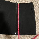 Helmut Lang  Wool Mini Skirt Black Zipper Front- Size 2 Photo 8