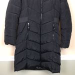 Calvin Klein  Women’s Black Long Line Hooded Puffer Double Zip-Up Jacket Photo 2