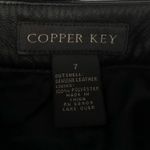 Copper Key  Sleek Black Leather Pants Photo 6