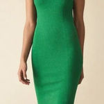 Reiss NWT  Pippa Textured Bodycon Dress In Bright Green Size S Photo 0