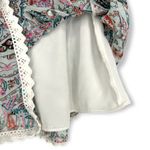 AQUA  | Medium | Paisley Smocked Waist Tiered Ruffle Skirt Photo 4