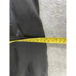 Feline  Women's Halter Dress Solid Black Satin Size Medium Hook & Eye Closure Photo 7