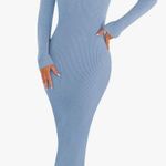 Amazon small blue ribbed maxi dress Photo 0