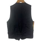 XESSORIUM Vest Size M/L Rainbow Aztec Cotton Hand Made Button Up Festival Boho Black Size M Photo 1