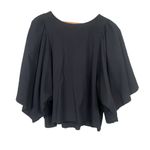 Levi's  Lucy‎ Wing Top Black Cotton Crepe Women’s Size S ($60) Classic Capsule Photo 0