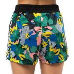 Adidas  x HER Floral Print Shorts XS Blue Green Pink Athletic Photo 2