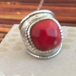 Silpada  Coral Samba Ring Sterling Silver Size 5,5 Photo 0