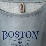 Blue Boston Massachusetts Crewneck Sweatshirt Size L Photo 2