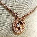 Rose gold G monogram pendant necklace Photo 2