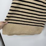 A New Day  Target Beige Black Striped Mock Neck Sweater Oversized Small Photo 5