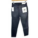 RE/DONE  90s High Rise Ankle Crop Size 28 Onyx Fade Button Fly Stretch Photo 1