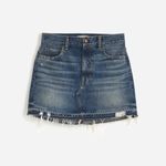 Madewell  Postage-Stamp Denim‎ Mini Skirt Croswell Wash Size 32 Photo 2