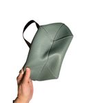 Madison De Beaute Tote Bag Womens Green Tan Leather Italian Designer bag Handbag Photo 3