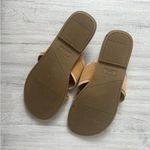 Toms Val Slide Sandal Flip Flop style Size 7 Coral Pink & Tan Photo 2