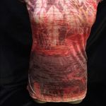 Romeo + Juliet Couture Romeo & Juliet Orange Short Sleeve Graphic Print Tee Shirt L NEW Photo 3