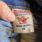 True Religion  Light Wash Distressed Low Rise Straight Leg Jeans Photo 3