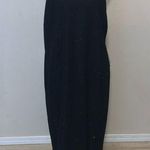 Teeze Me NWT  black metallic sparkly Pearl beaded neck evening dress Photo 0