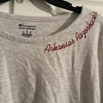 Champion  Womens Arkansas Razorbacks L Gray Long-Sleeve Shirt Puff Sleeves Photo 1