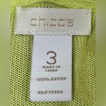 Chico's  Size XL/3 Lime Green Open Soft Lightweight Knit Cardigan Photo 1