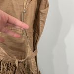 Robert Rodriguez  Size 2 Brown Linen Blend Eyelet‎ Lace Sleeveless A-Line Dress Photo 4