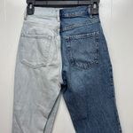PacSun  Color Block High Rise Straight Women's Blue Jeans Size 23 Button Fly Photo 6