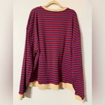 Free People NWOT Classic Striped Crew in the Nautical Combo Photo 4