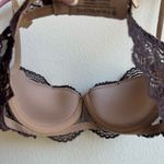 Third Love  Bra Size 32B Memory Foam Lace Balconette 24 / 7 Purple Nude Photo 3
