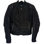 Fieldsheer Womens Motorcycle Jacket Zip Out Liner Size 8 Rain Guard Black Photo 0