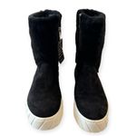Aquatalia Nelle Genuine Suede Shearling Fur Boots Black Size 9 NEW WITH TAGS Photo 3