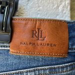 Ralph Lauren Lauren Black Label Indigo Wash Stretch Denim Mid Rise Pencil Skirt Photo 3