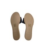 Dolce Vita Danna Slide Sandal Size 7 Black Rich Leather Open Toe Buckle Detail Photo 6