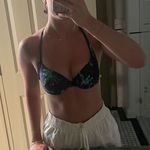 Old Navy Navy / purple abstract bikini top Photo 2