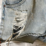 ZARA Women’s  jean shorts light wash distressed size 6 Photo 2