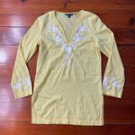 ✨ Boden ✨ 100% Cotton Butter Yellow Embroidered Tunic ~ Size 8 🍄 Photo 5