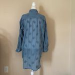 Sundance  Blue Catalog Cloverfield Cotton Tunic Shirt Sz M Embroidered Coastal Photo 7