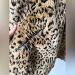White Stag VTG  Leopard Print Faux Fur Coat Jacket Zip Up Jacket Hippie Size M L Photo 4