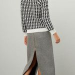 Derek Lam Collective Button Shoulder Geometric Knit Crewneck Sweater Size Medium Photo 2