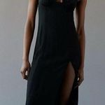 Urban Outfitters floral lace midi dress with slit and keyhole cut out Photo 0