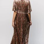 Baltic Born NWT Floral Velvet Maxi Dressss with slit Photo 3