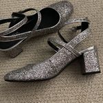 J.Crew NEW Indigo Rd Glitter Strappy Block Heel Sandals High Heels Size 8 NWOB Photo 2