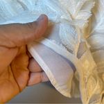 Ann Taylor  Factory White Leaf Pattern Top SZ:XL Photo 2