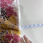 Graham Kandiah Leopard Print Floral 100% Cotton Tunic Top Resort Coverup Size S White Photo 3