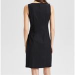 Theory  Risbana New Stretch Wool Sheath Dress Black size 6 Photo 4