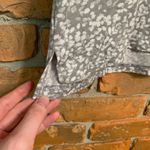 Tahari Floral Lace Sleeve Top Womens XL Gray White Short Sleeve Blouse T-Shirt Photo 1